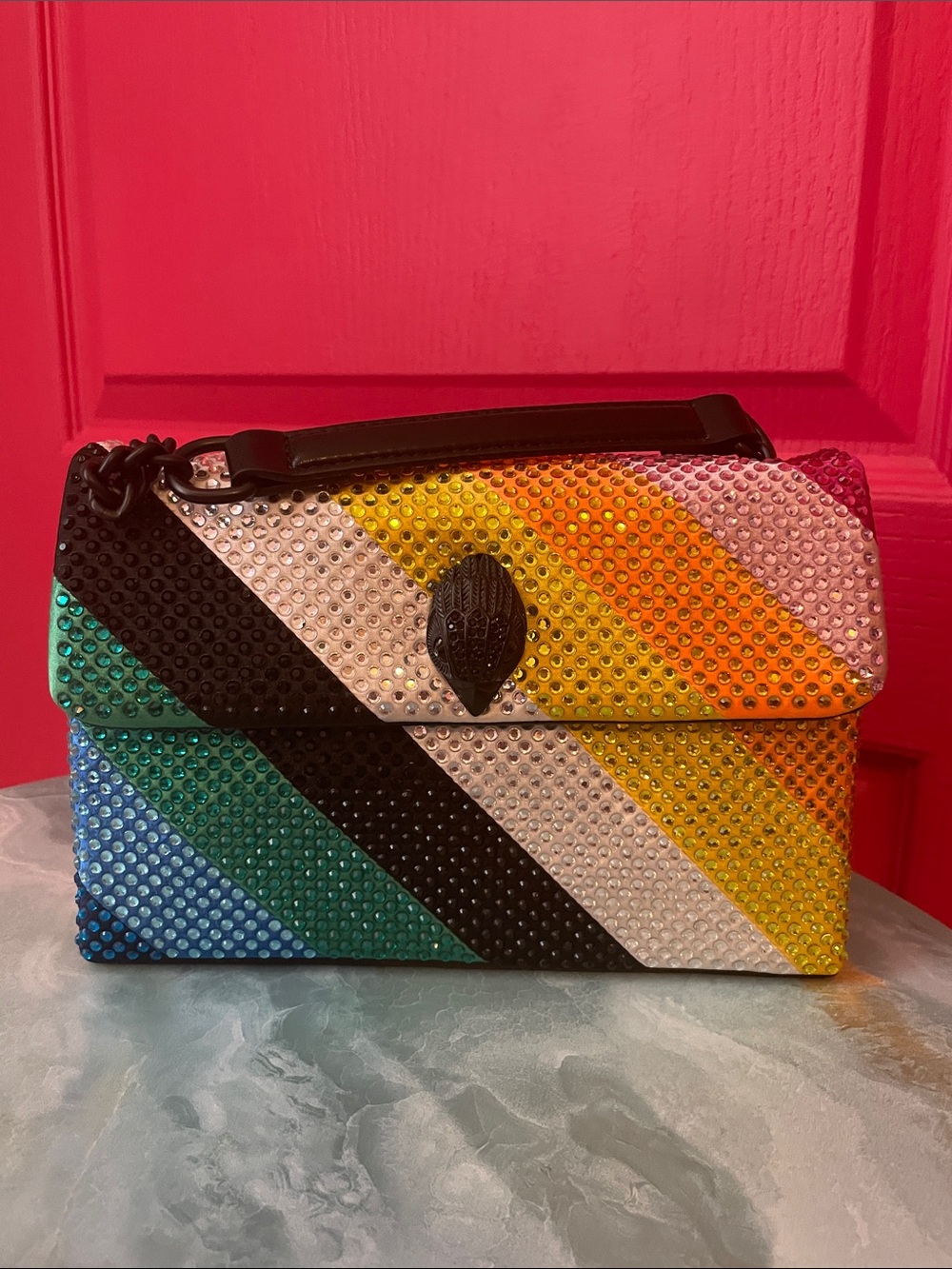 KURT GEIGER X BLOOMINGDALES RAINBOW CRYSTAL KENSINGTON